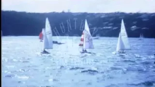 Yachts Racing in Sydney Harbour, 1960s - Film 94600