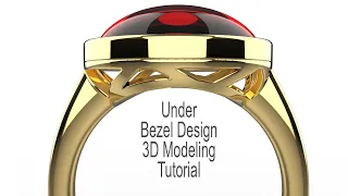 How to 3D Modeling the Design Under Bezel for Jewelry CAD with Rhino 3D #230