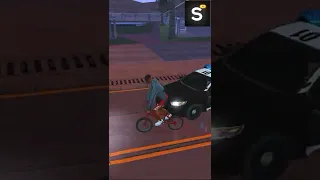 ВЕЛОСИПЕД BMX vs МАШИНА. ПОГОНЯ З КОПОМ #shorts