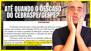 Concurso INSS - Cebraspe/CESPE dando mais um vexame!!!