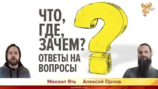 Что, где, зачем? Ответы на вопросы. Алексей Орлов и Михаил Ять