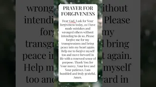 Forgiveness prayer 🕊🙏 Ask God to forgive you 🙏🕊Forgive others, and forgive yourself too! 🕊🙏