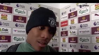 "I don't know English" Funniest Post Match Interview with Anthony Martial