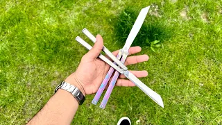 False Edge VS Live Blade Balisongs?! Which is Better For You? (Serif ASMR)