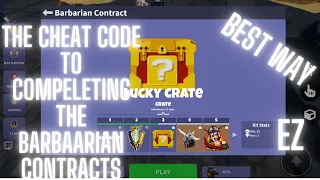 The FASTEST and BEST way to COMPlETING the Barbarian contracts!👍👌