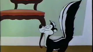 Pepe Le Pew chasing scene