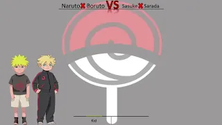 NARUTO ❌BORUTO VS SASUKE❌SARADA POWER LEVEL