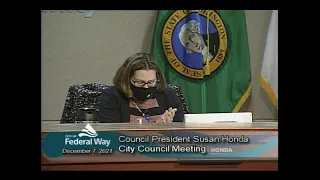 12/07/2021 Federal Way City Council - Regular Meeting