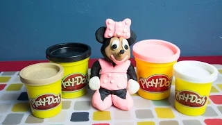 Minnie Mouse Play Doh - How to Make Minnie Mouse! - Kinder Playtime