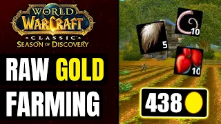 Raw Gold Farming in Season of Discovery Classic WoW
