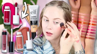Did ELF just launch the best new drugstore makeup? Camo Liquid Blush Try On