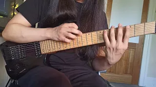 Here is a tapping riff because I don't like writing solos