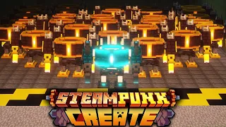 I Built an ARMY OF ROBOTS with CREATE MOD in STEAMPUNK Minecraft