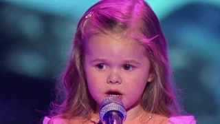 Adorable 3 years old Claire sings Little Mermaid on Little Big Shots