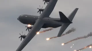 4Kᵁᴴᴰ RDAF C-130J HERCULES AWESOME DEMO @ AALBORG AIRSHOW 2018