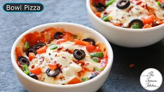 3 Minute Bowl Pizza Recipe | Microwave Bowl Pizza | Instant Pizza Recipe ~ The Terrace Kitchen