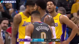 Russell Westbrook All Statistics Highlights 2018 02 04 vs Lakers   36 Pts, 9 Assists! FreeDawkins