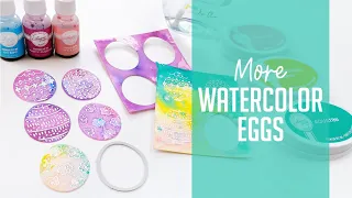 More Watercolored Easter Eggs - Simple Copic Coloring and a New Tool!