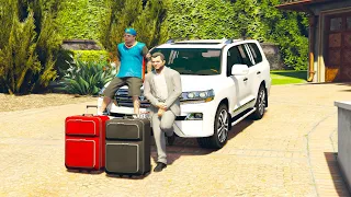 Jimmy Is Going For A Study Trip To Another Country Michael Dropped Him At Airport In GTA 5