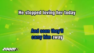 George Jones - He Stopped Loving Her Today - Karaoke Version from Zoom Karaoke