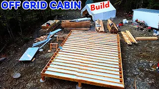 Off Grid Cabin: Floor System. Homemade Floor JOISTS: episode 12