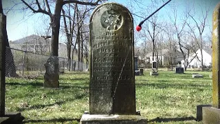 Trimming & Cleaning 4 Headstones 1800s Cemetery #abandonedcemetery