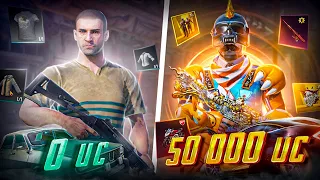 САМАЯ БЕЗУМАНЯ ПРОКАЧКА АККАУНТА ПОДПИСЧИКУ НА 50.000 UC 😱😈 В PUBG MOBILE  | ПУБГ МОБАЙЛ