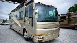 SOLD!! 2006 American Tradition 42R Class A Diesel, 4 Slides, Tag Axle,400 Cat,15K Tow, $89,900