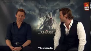 Entrevista a Tom Hiddleston y Chris Hemsworth (subtitulada)