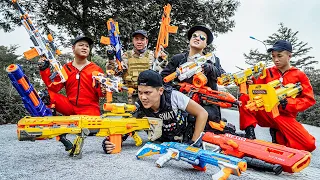 SEAL X Nerf War : Captain SWAT Warriors Nerf Guns Fight Crime Group Dr Ken Destroy Gangs Trade