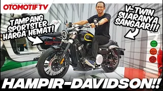 TAMPANG SPORTSTER BANGET, MESIN V-TWIN HARGA MURAH..!!! INI DIA KEEWAY BENDA V252C l Otomotif TV