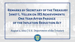 Remarks by Secretary of the Treasury Janet L. Yellen on IRS Achievements