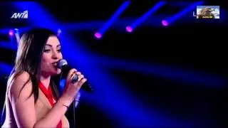 The Voice Of Greece 1ο Live Αίμιλη Χαραλάμπους (Τού πόθου τ' αγρίμι) {28/3/2014}