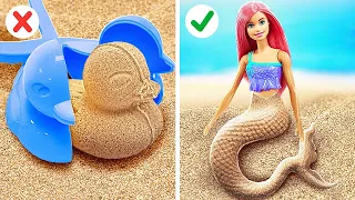 💙 UNGLAUBLICHE MEERJUNGFRAUEN-HACKS am STRAND🧜‍♀️  von 123 GO! Challenge