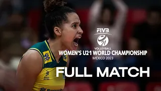 ITA🇮🇹 vs. BRA🇧🇷 - Full Match | Women's U21 World Championship | Aguascalientes