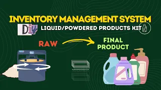 Inventory Management System for DIY Liquid/Powdered Products Kit  (Google Sheets Template)