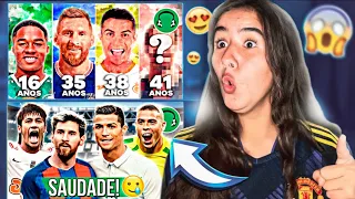 REACT ♫ UM CRAQUE POR IDADE: DE 16 a 41 ANOS ⚽️♫ ERAS DO FUTEBOL QUE DEIXARAM SAUDADE😭