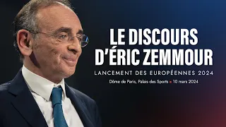 Discours d’Eric Zemmour pour lancer la campagne des Européennes.