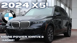 Walk Around and Overview: 2024 BMW X5 xDrive40i! (New X5 LCI w/ New Design, Engines, + More)!