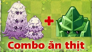 Combo Guard shroom kết hợp Reinforce Mint nuốt hết zombies - PVZ2 MK