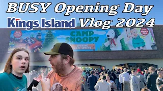 Extremely BUSY Opening Day Kings Island 2024 Vlog | Camp Snoopy & Snoopy's Soapbox Racers Update