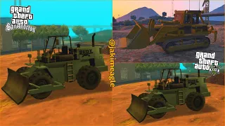 GTA San Andreas vs GTA 5 (Dozer Comparison)