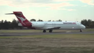 QantasLink Boeing 717 -  Screaming takeoff from Adelaide