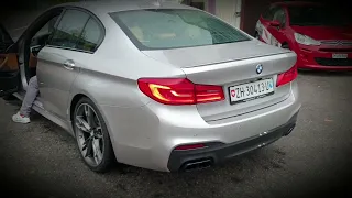 BMW M550i G30 brutal sound! Stock!!!