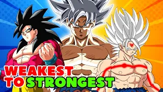All Forms Of Goku Weakest To Strongest | Twixar