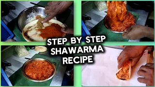 Chicken Shawarma Recipe Step By Step | Chicken Shawarma Roll Complete Recipe Restaurant Style