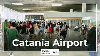 Catania - Fontanarossa Airport | 4K Walking Tour of Vincenzo Bellini Airport (Travel to Italy 2022)