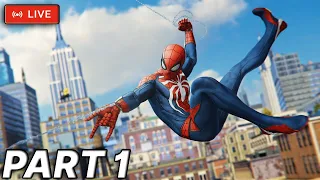 Spider-Man Remastered Live Gameplay Walkthrough Part 1 (PS5)