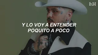 Christian Nodal - Poquito a Poco (Letra)