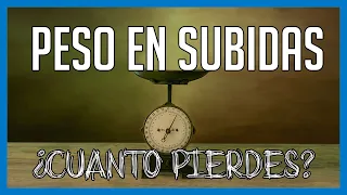 ¿Cuanto influye el PESO en las SUBIDAS de ciclismo?